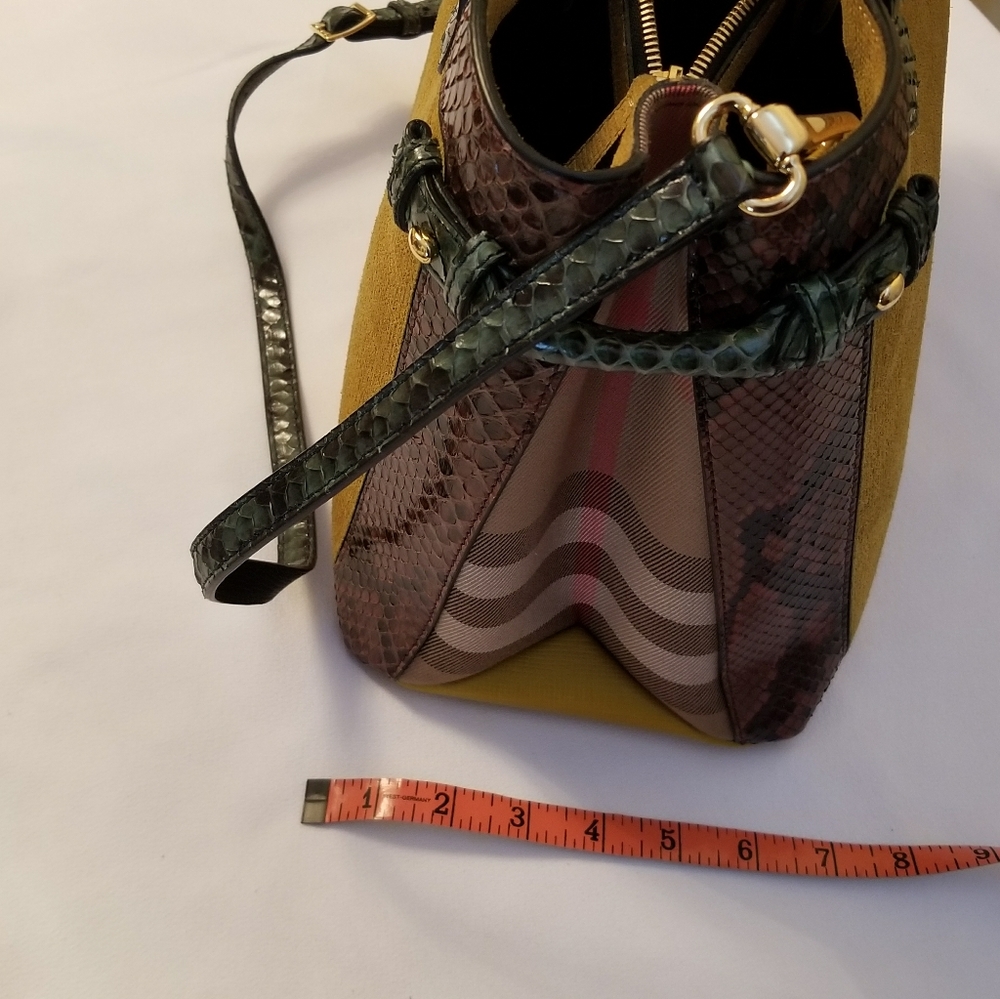 Burberry Medium Python Banner Tote - image 3